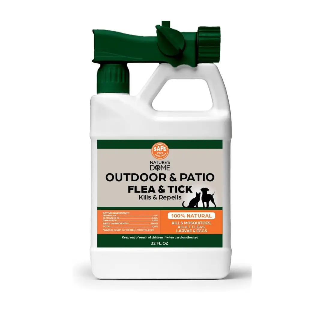 Nature’s Dome Flea & Tick Spray – 32 oz Hose-End