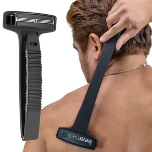 Bearback Back Shaver for Men, 17-Inch Folding Handle, Pivoting Triple Blade Razor, Wet & Dry Use
