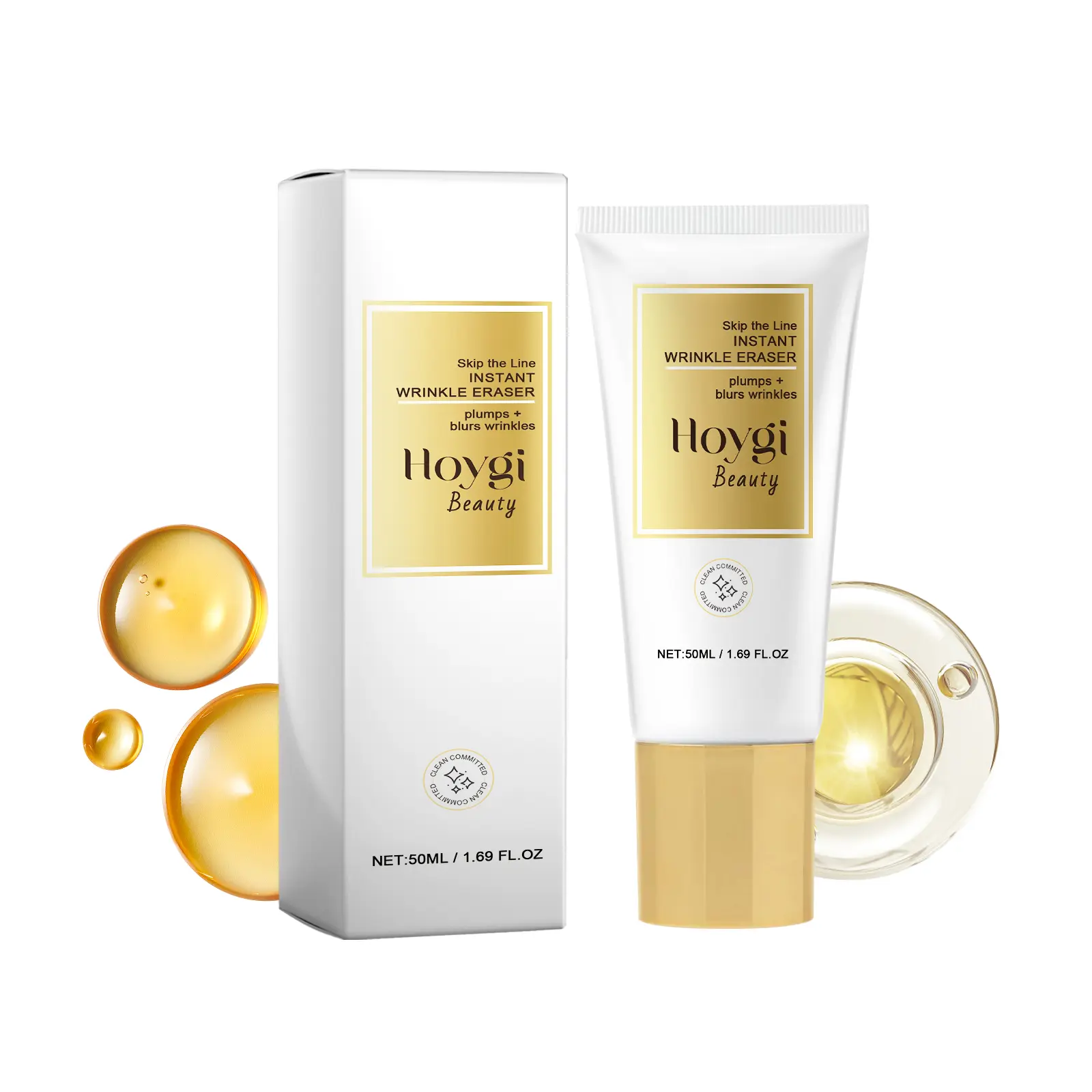 Instant Wrinkle Filler & Pore Minimizer - Anti Wrinkle Face Cream to Hydrate and Repair Skin, Provides Deep Moisture - 50g, All Skin Types, Smoothing, Hyaluronic Acid
