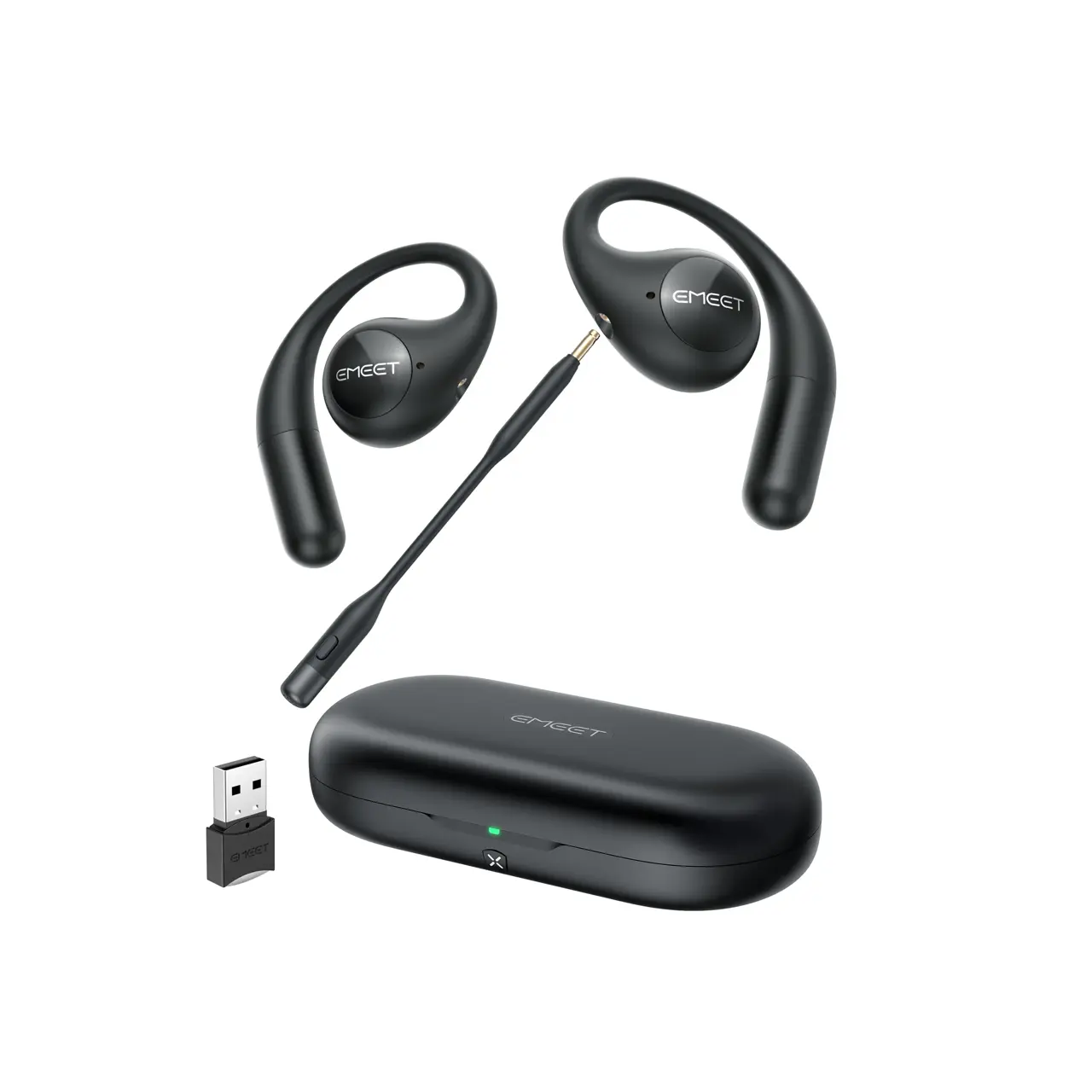 EMEET AirFlow Open-Ear Headphone - Black, EMO1BB-LD EMEET AirFlow Open-Ear Headphone - Black, EMO1BB-LD