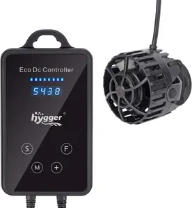 hygger Mini Wave Maker Pump Aquarium Magnetic DC Powerhead with LED Display Controller for Saltwater Freshwater Tank