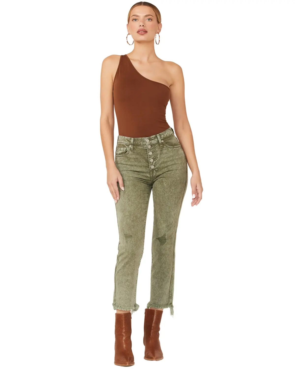 7 For All Mankind Women's Women'S Vintage High Rise Crop Jeans - 7U325495