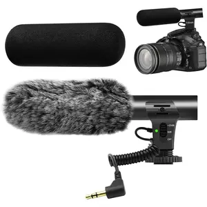 Camera Microphone, M-1 Video Microphone for DSLR Interview Shotgun Mic for Canon Nikon Sony Fuji Videomic with Windscreen 3.5mm Jack