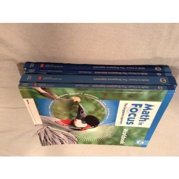 USED Book - Math in Focus: Singapore Math Grade 4: B by Marshall Cavendish (Hardcover) - english