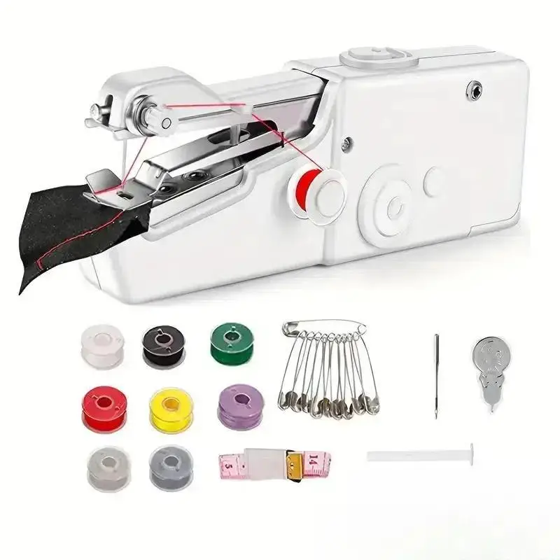 Portable Electric Sewing Machine without Battery, 1 Count Mini Handheld Sewing Machine for Beginner, Sewing Machine for Home DIY Clothing, Clothes DIY