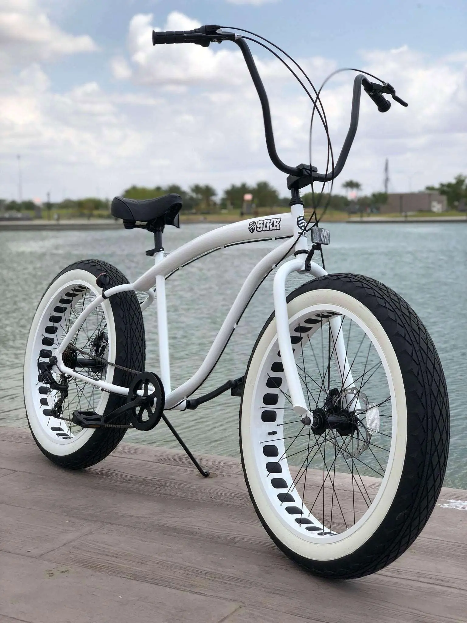 *PREORDER Shipping Mid August* SIKK UFO Men's Fat Tire 7 Speed Cruiser STORMTROOPER - White