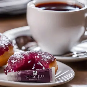 Berry Jelly Collagen Lip Gloss- Lip Treatments Lipgloss Shea Glossy Hydrating