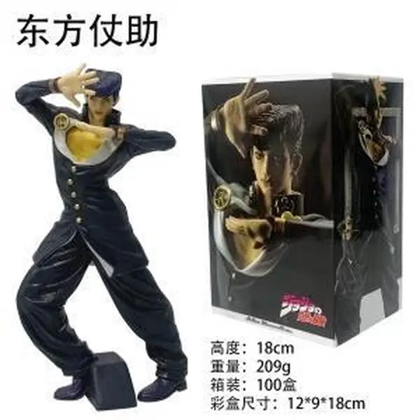 18cm JoJos Bizarre Adventure Anime Figure Josuke Higashikata PVC Collection Model Figurine Toys For Fans Birthday Gifts