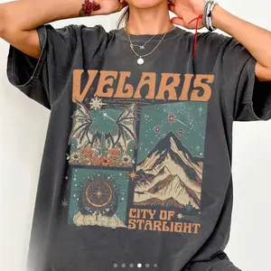 Comfort Colors Velaris City Of Starlight Acotar Vintage Graphic Tee The Night Court Shirt Acotar Shirt Bookish Gifts For Lovers