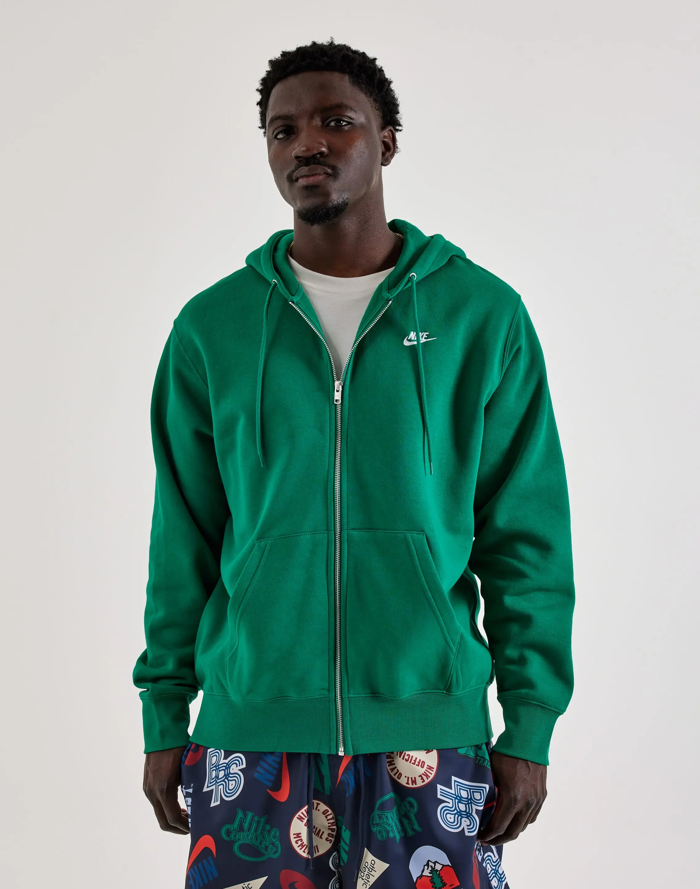 Mens Nike Club Fleece Full-Zip Hoodie Mens Nike Club Fleece Full-Zip Hoodie