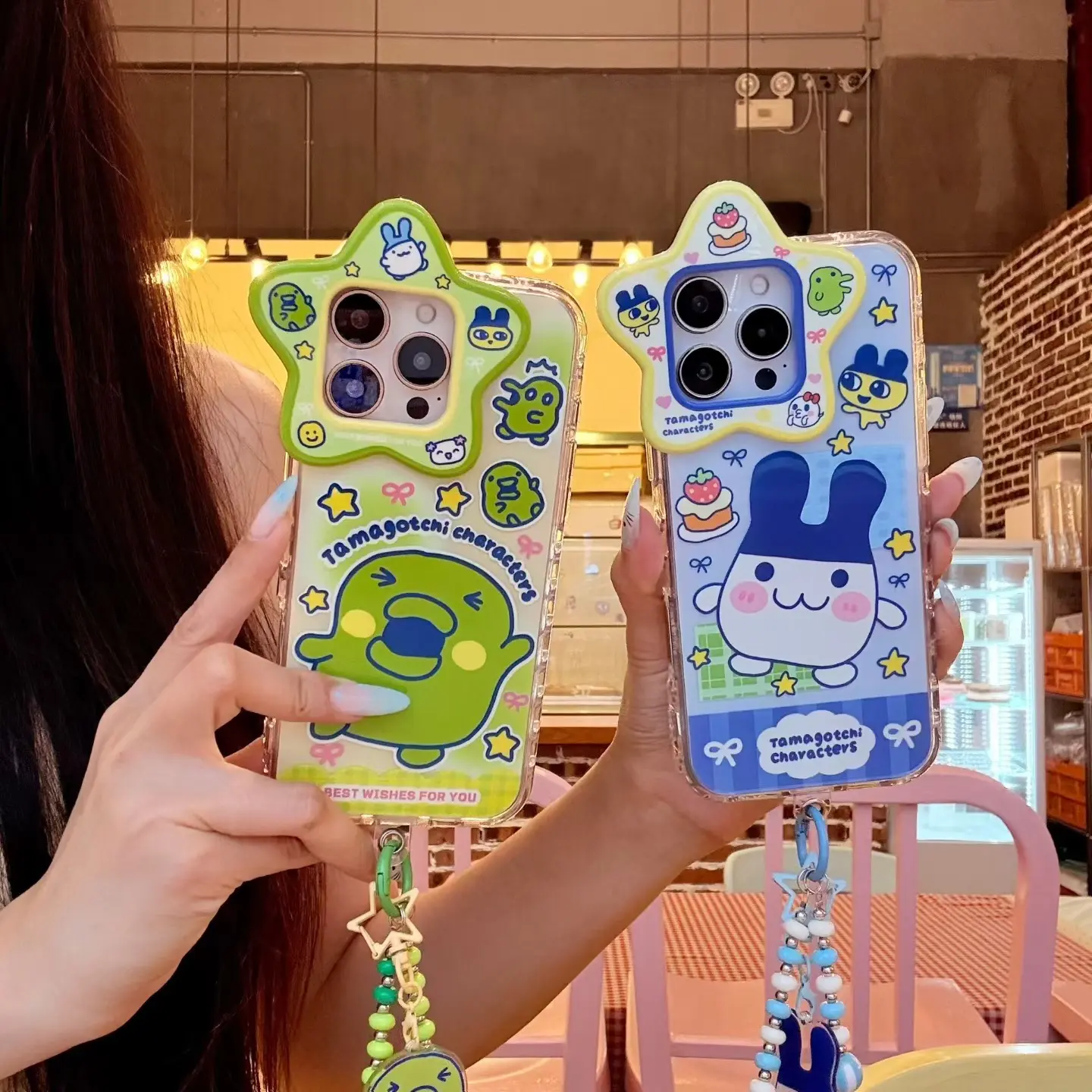 Cute Tamagotchi Gooji Mimi iPhone 17 Apple 16 Compatible 13/14 Pro Max Phone Case 15