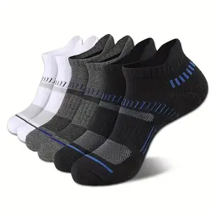 Men's mesh socks, cotton sweat-absorbing breathable sports socks, low-cut shallow mouth, all-season short socks for men