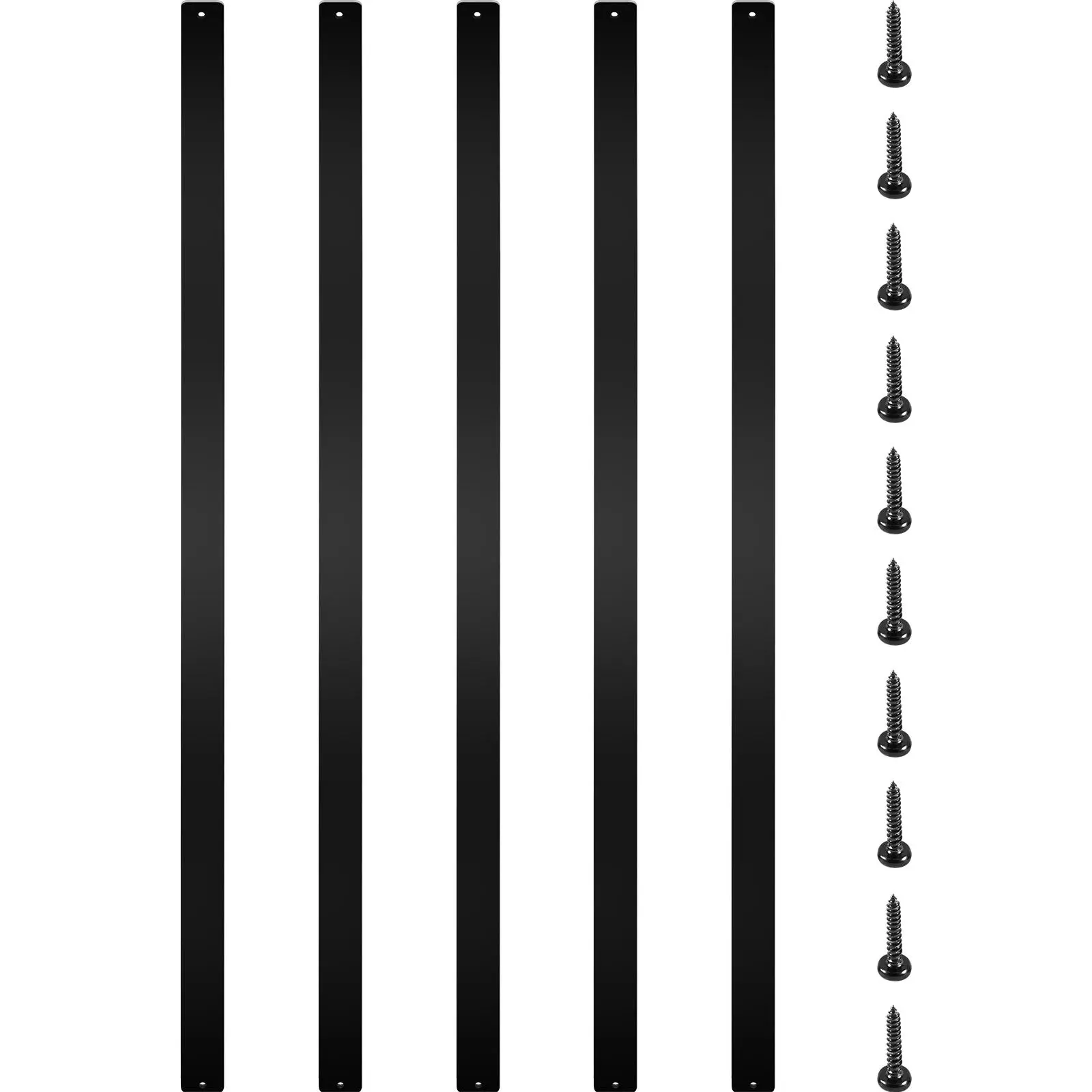【Summerfinds】VEVOR Deck Balusters 76 Pack Metal Deck Spindles29.5\"x1\" Staircase Baluster with ScrewsAluminum Alloy Deck Railing for Wood and Composite DeckStylish Baluster for Outdoor Stair Deck Porch