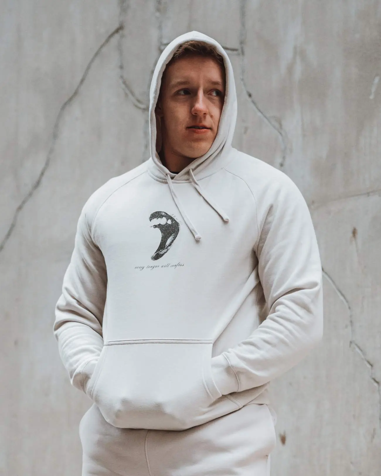 Confession Hoodie - Bone
