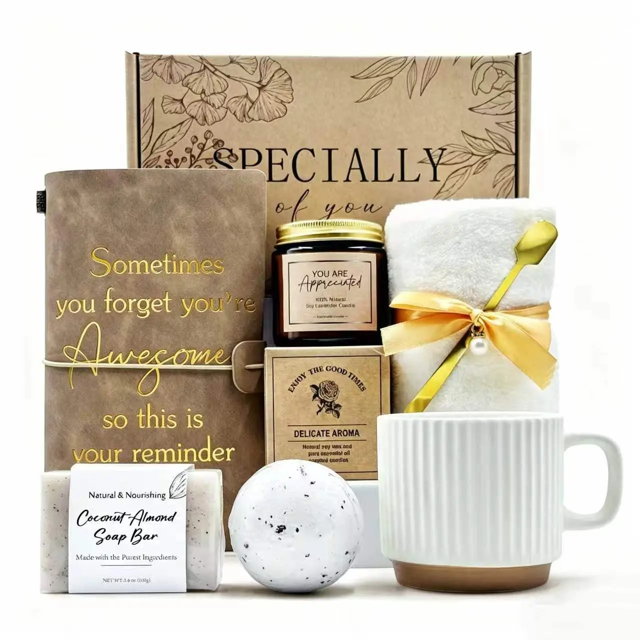 Thank You gift Set for Women & Men - New Employee Welcome, Coworker Farewell, Teacher Appreciation, Office Gift Baskets for Social Worker, Secretary, Going Away Gift
