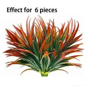 UV-resistant green plastic plants are perfect for decorating home windows, gardens, offices, terraces, hanging planters, and walkways. They are durable all-season artificial flowers and green plants, with maintenance-free leaves and colorful fake grass fo