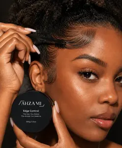 Ahzami Rose Edge Control Styling Gel, 8-Hour Firm Hold for Smooth & Flawless Edges, No-Flake Formula for 3C-4C Curly Hair, 100g