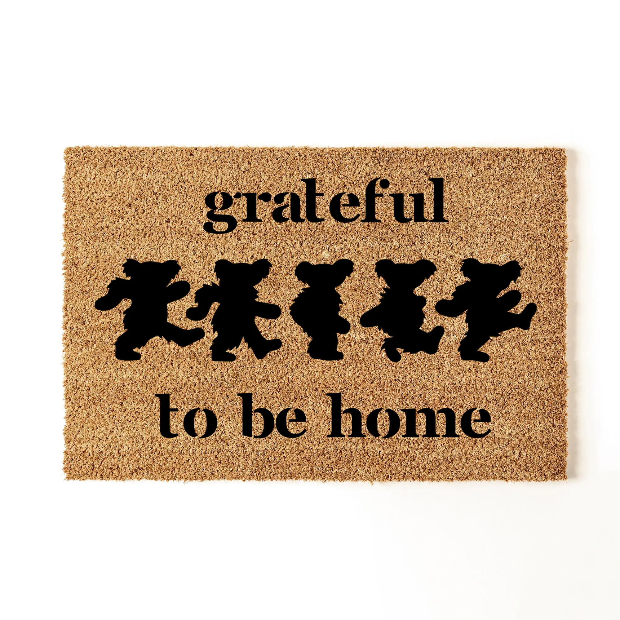 Grateful to be Home Doormat, Grateful Dead Bears Decor, Housewarming Welcome Doormat, Funny Doormat, Housewarming Gift, Front Door Mat, Entryway Decor