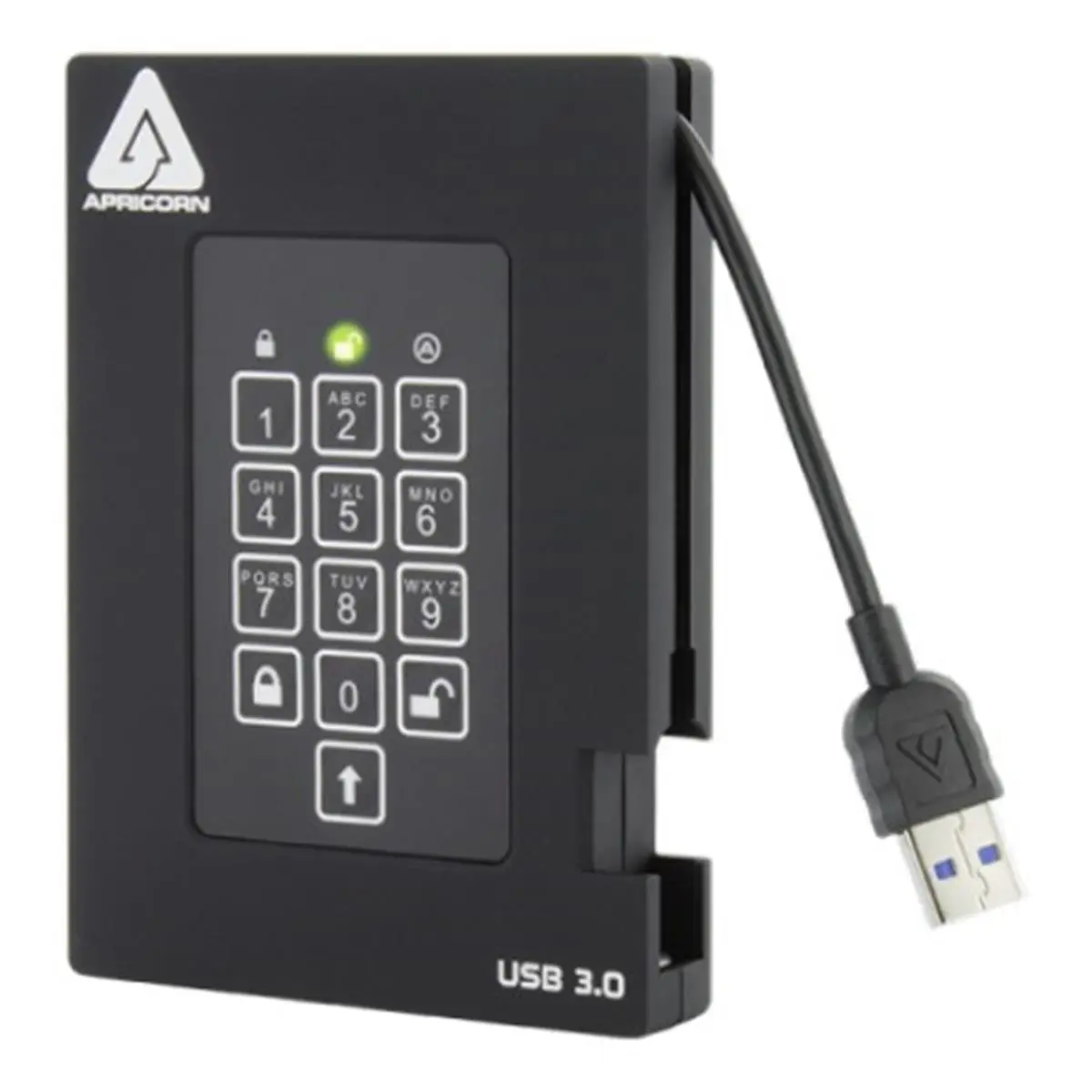 212 MAIN Fortress FIPS Hardware Encrypted 1000GB Portable Hard Drive - USB 3.0, Bus Powered, External Storage, USB External Memory, All OS Compatible for Computers & Office Data Storage