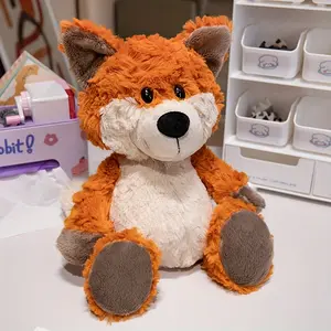 Adorable Red Fox Plush Toy Soft Orange Animal with White Fur Sofa Car Decoration Cuddly Stuffed Animal Perfect Gift for Youngsters & Girlfriend on Birthdays or Christmas, Stuffed Animal Gifts