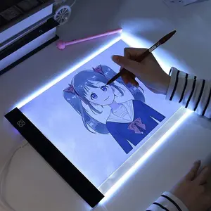 A3 LED Drawing Copy Board, Children To Draw Tablet, USB Chargeable 3 Level Dimmable Sketching Painting Tablet for Artist Students Art Supplies