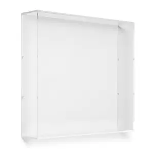 12" x 12" x 3" Backless Modern UV-Grade Acrylic Shadowboxes