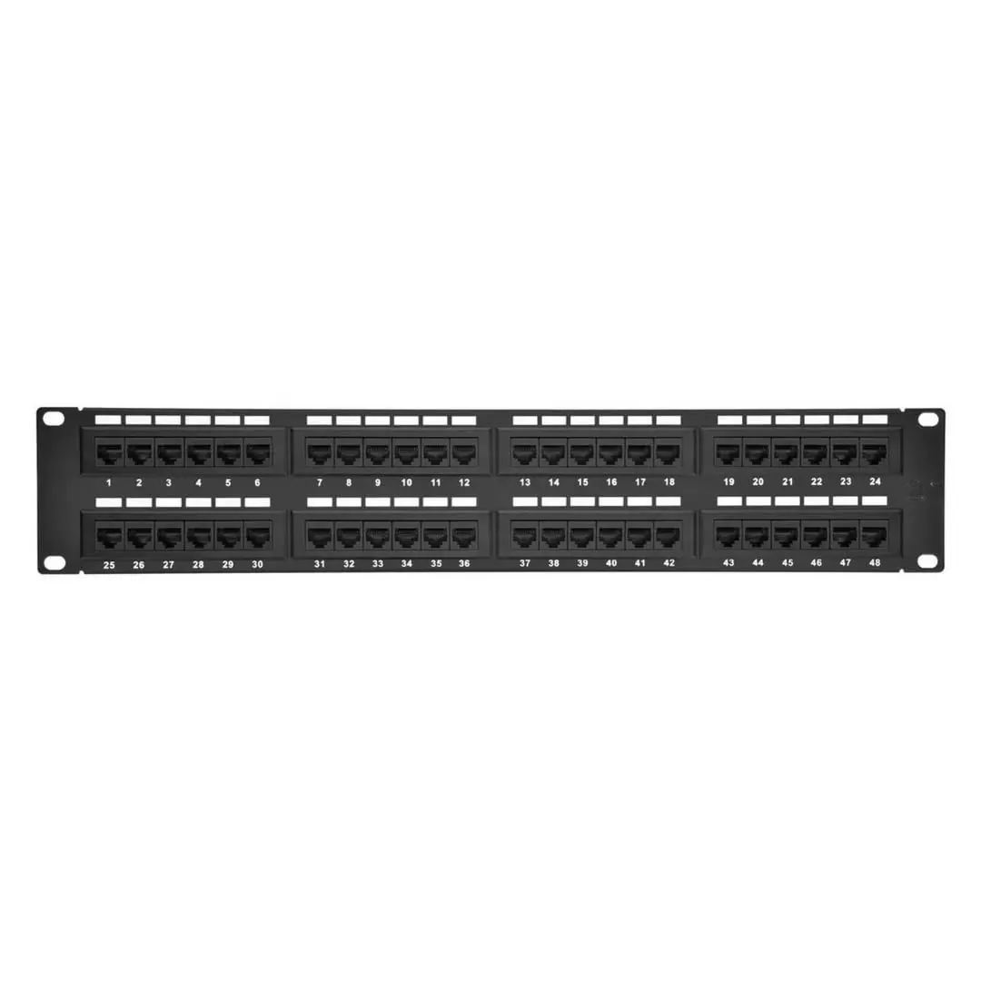 Zoobla - UTP cat6 Patch Panel 48 Port, Network Connection Management