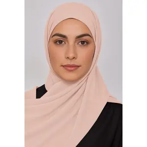 Crinkle Chiffon Hijab - Melon