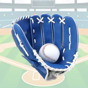 Thick Baseball Glove Set, Baseball Mitt, Professional Equipment, Training Tool, Full Size for Kids, Teens, Adults, Indoor Pitcher Gloves and Ball