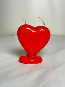 Red Heart Candle