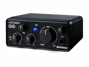 PreSonus AudioBox GO USB-C Audio Interface for Music Production with Studio One DAW, Tutorials, Sound Samples, and Virtual Instruments