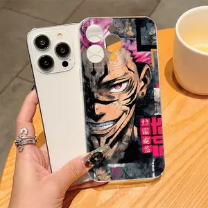 Apple Protective Durable Case Tpu Phone Cover Transparent Animated Anime Cartoon for iPhone 11-17 Pro Max, Ideal Gift for Women, Girls, Boyfriends