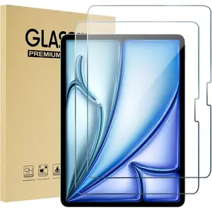 2 Pack Screen Protector for iPad Air 11 Inch (M3) 2025/ (M2) 2024, Tempered Glass Film Guard for iPad Air 7th/6th Generation Accessories -Clear