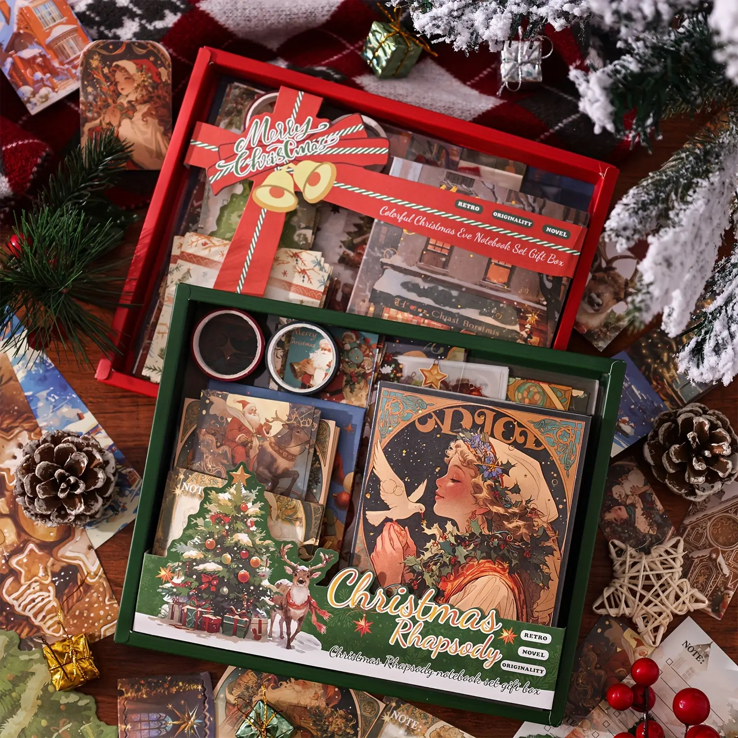 85pcs Christmas Journaling Kit - Best Christmas Gift for journaling, scrapbooking, DIY