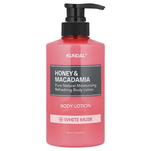 Kundal Honey & Macadamia, Body Lotion, White Musk, 16.9 fl oz (500 ml)