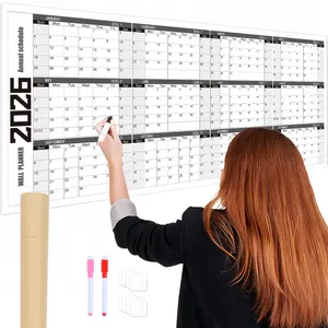 2026 Calendar Mid-Year Planning Chart, Large Foldable Year-End Study Plan, School Office Use, 59.4x84.1 Cm, Ideal for Academic Planning, Wall Planner