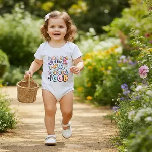 I Will Sing Of The Goodness Of God Baby Onesie | Casual Short Sleeve Bodysuit | Crew Neck Outfit for Baby Boys & Girls Cool wearing Everyday Wear Versatile matching Comfort Baby Clothes for Outdoor Daily Wear