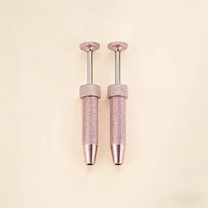 Oufer Push-in Style Quad Prong Bead Ball Holder Piercing Tool for Changing 6.4cm Length Stainless Steel Piercing Grabber Tool