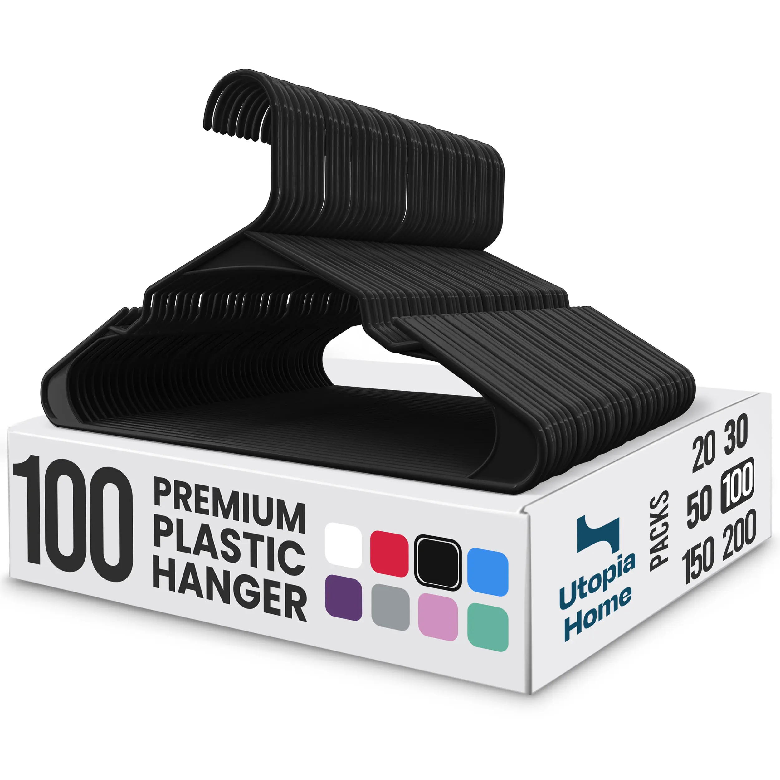 Black pack of 100