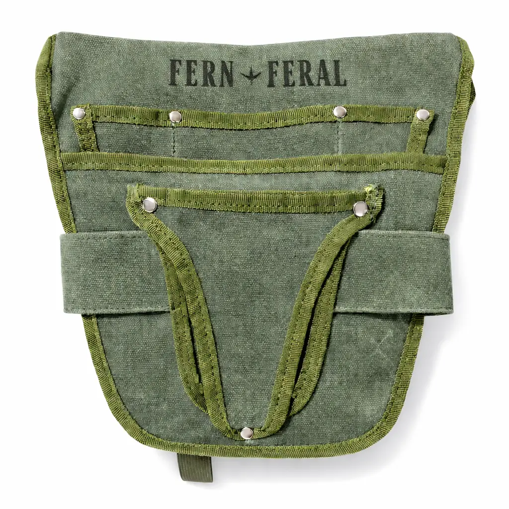Waxed Canvas Personalized Engraved Garden Tool Holster (Unisex)