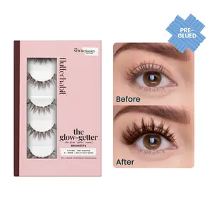 FlutterHabit The Glow-Getter Brunette Pre-Glued with ProTECH Cluster Lashes DIY Lash Extensions