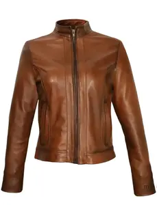 VS50020- VAQUERO SIGNATURE CHAMARRA DE MUJER PIEL PELIBUEY COLOR MOKA
