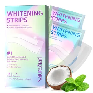 Teeth Strips, 14 Strips/box Teeth Brightening Strips, Whitening Teeth Strips, Freshens Breath, Ideal for Teeth Stains and Yellowing, Oral Care Product for Women & Men
