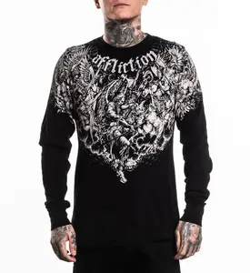 Affliction Men's Thermal Long Sleeve Shirt Immortal Burden