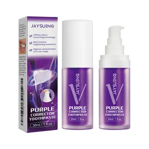 Purple Brightening White Toothpaste, Cleaning Stains Fresh Breath Brightening And Whitening Teeth Toothpaste Purple Corrector Toothpaste   toothpaste Cleansing Correction toothpaste