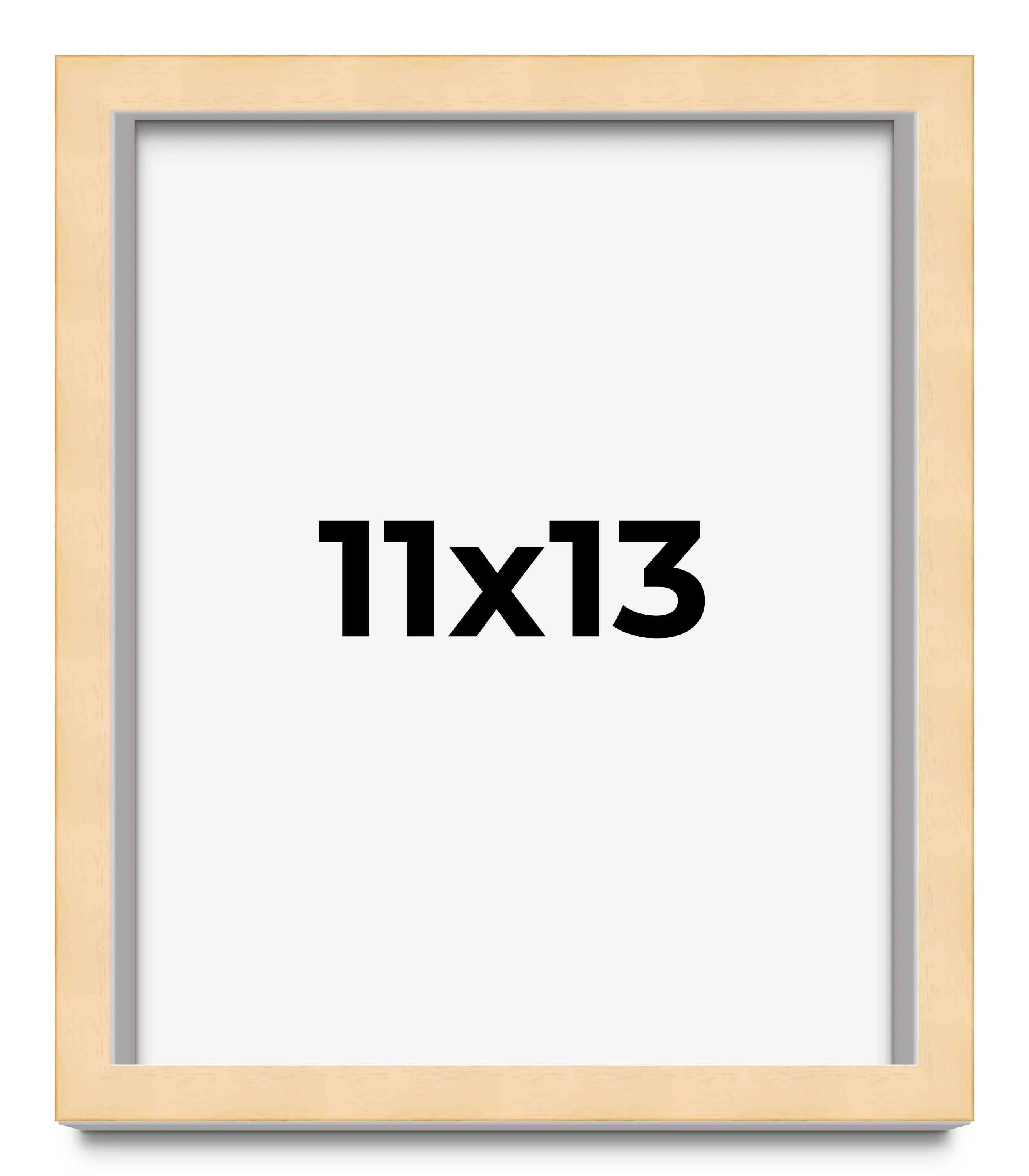11x13 Solid Wood Picture Frame with UV-Resistant Acrylic & Acid-Free Backing, Available in 6 Finishes: Matte Black, Matte White, Metallic Bronze, Silver, Natural Wood Grain & Mahogany