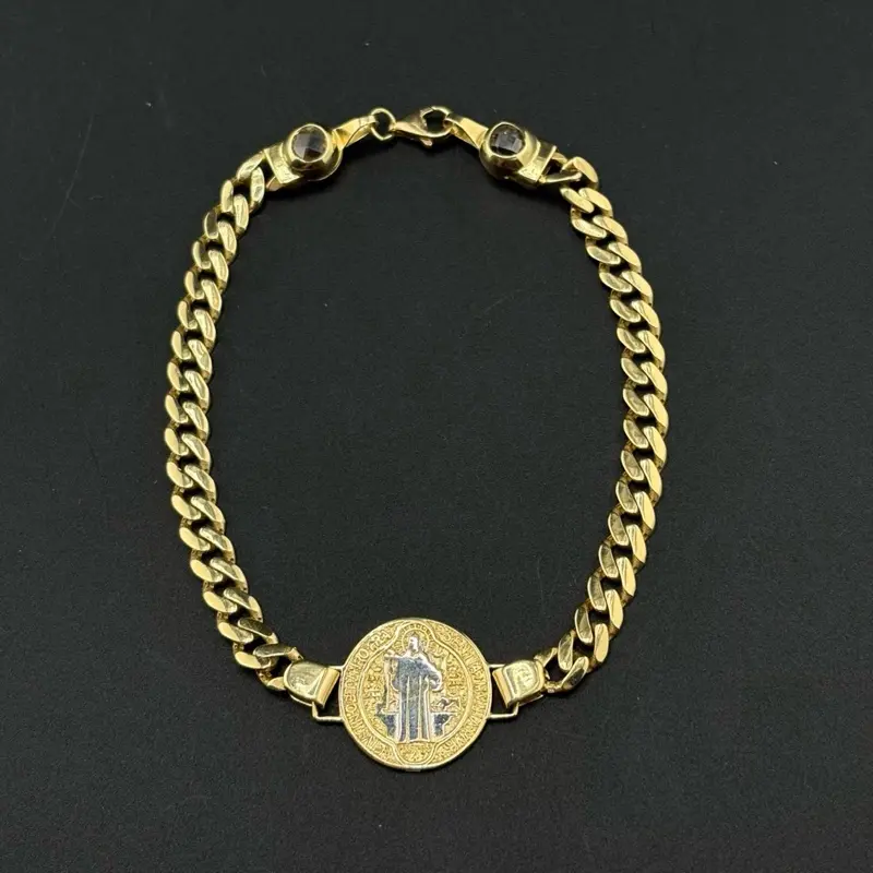 14k Gold San Benito Bracelet, Size 7.5