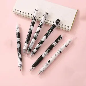Random Cartoon Astronaut Pattern Press-Style Eternal Pencils, No Sharpening Ballpoint Pens, Multifunctional Writing Drawing Pencils