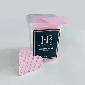 Heart-Shapes Lash Adhesive Wipes Lint Free