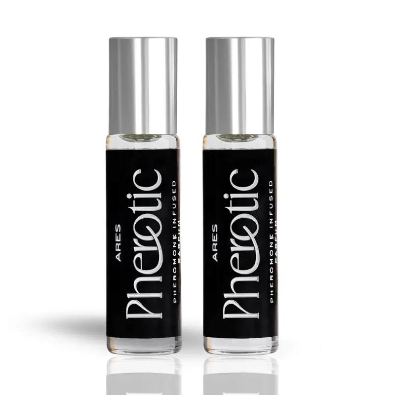 Pherotic long lasting pheromones cologne perfume for Men (Pack of 2) -Ares- Travel Size Rollerball Perfume Designed to Attract, Boost Confidence roll-on fragrance oil fragrance